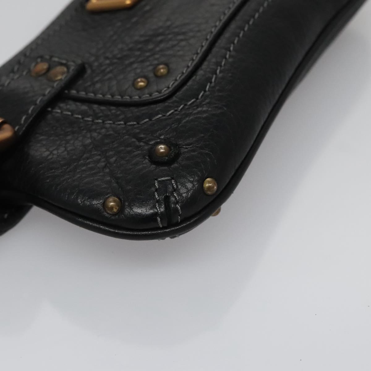 Chloe Paddington Accessory Pouch Leather Black 113824