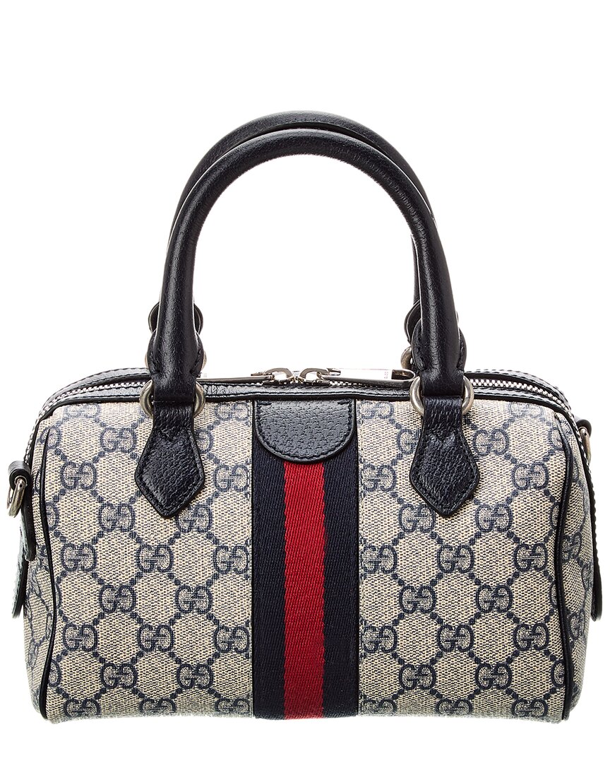 Gucci Ophidia Gg Mini Top Handle Gg Supreme Canvas & Leather Bag