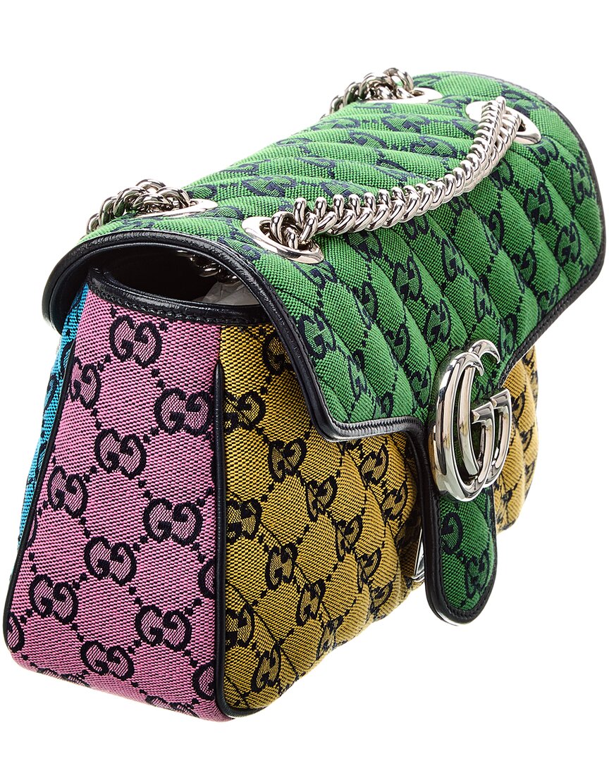 Gucci Gg Marmont Small Gg Canvas Shoulder Bag