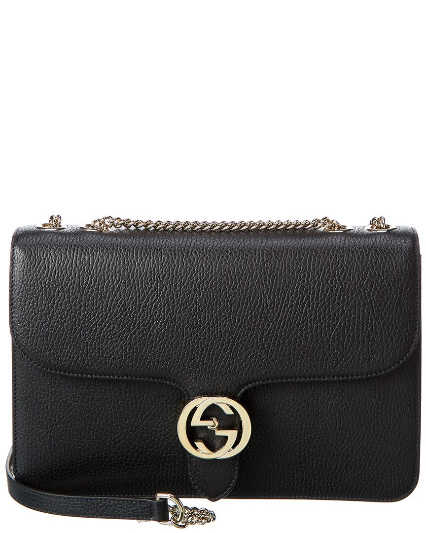 Gucci Interlocking G Leather Shoulder Bag