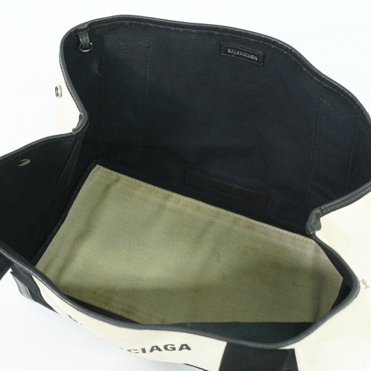 balenciaga Navy Cabas Handbag