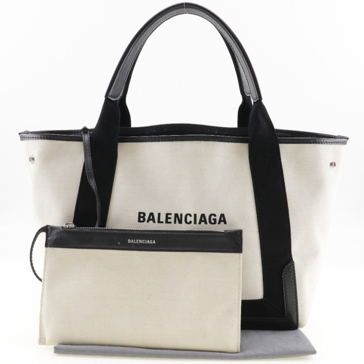 balenciaga Navy Cabas Tote