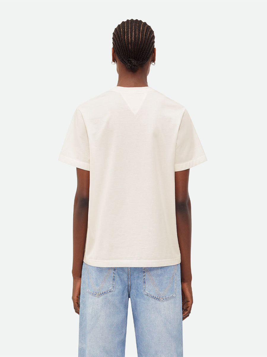 Bottega Veneta Women T-Shirt In Jersey Di Cotone Leggero
