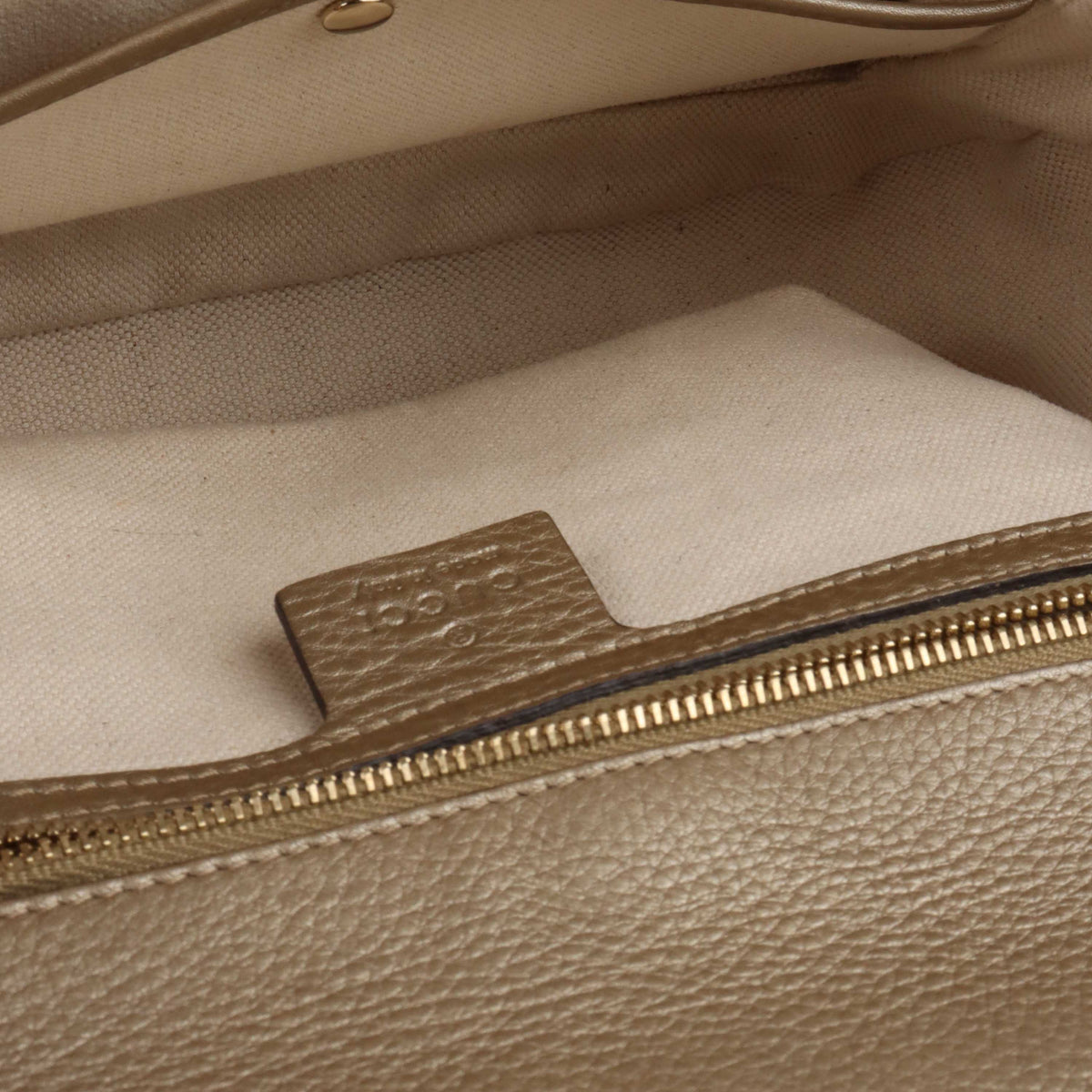 Gucci Gold with Bamboo Handle Small 1947 Bag.