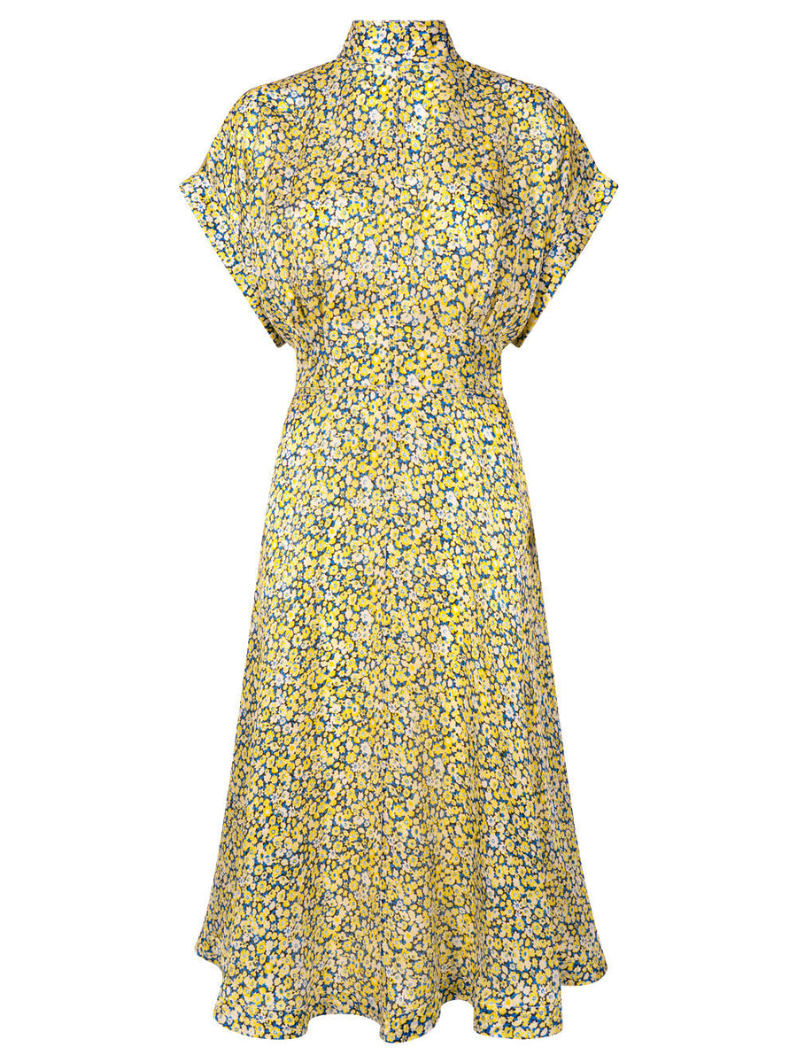 Bottega Veneta Women Mini Daisy Silk Charm Dress