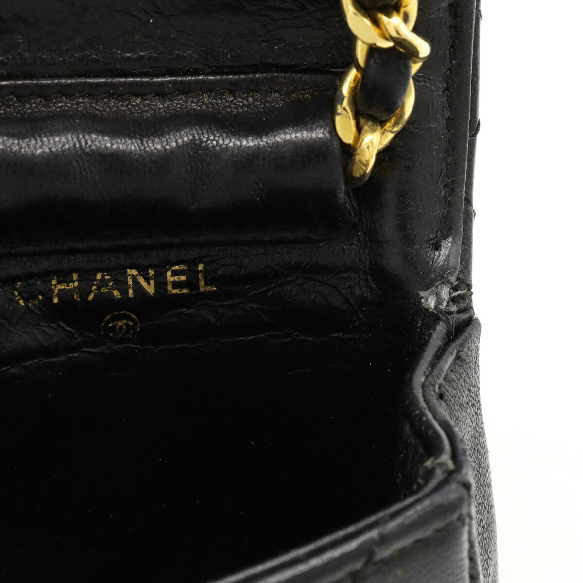 Top Quality Chanel Leather Micro Mini Matelasse Bag Charm Keychain