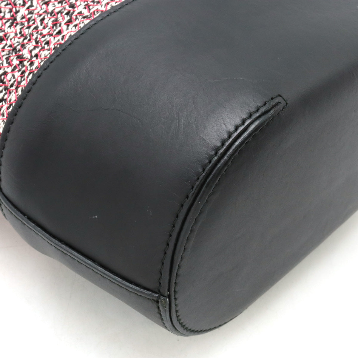 balenciaga Zigzagger Mini Cabas Handbag Cotton Leather