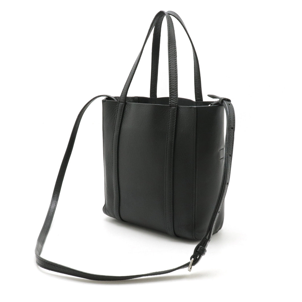 balenciaga Leather Everyday Tote XXS Black