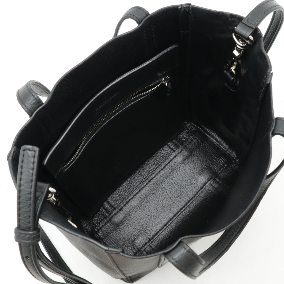 balenciaga Leather Everyday Tote XXS Black