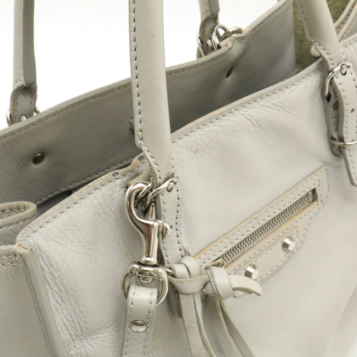 balenciaga Mini Paper Leather Handbag 2WAY