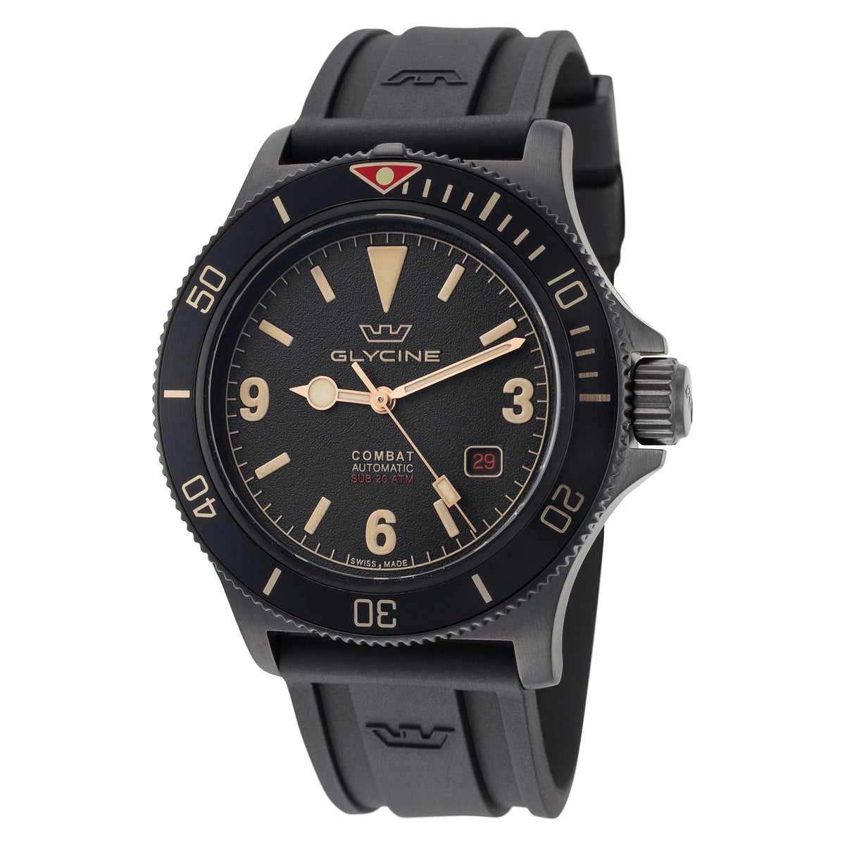 Glycine Men's GL0269 Combat Sub Vintage 42mm Automatic Watch