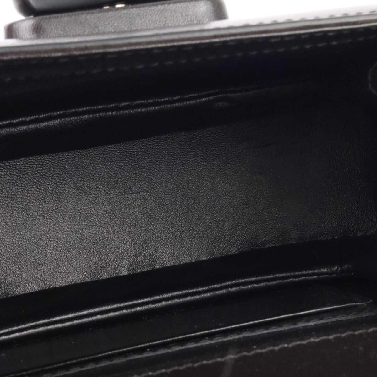 Gucci Bamboo 1947 Mini Top Handle Bag Black.