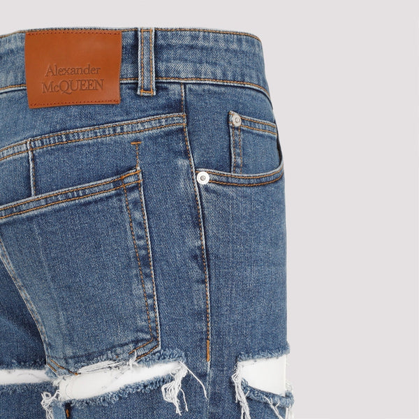 Alexander Mcqueen Denim Pants Women