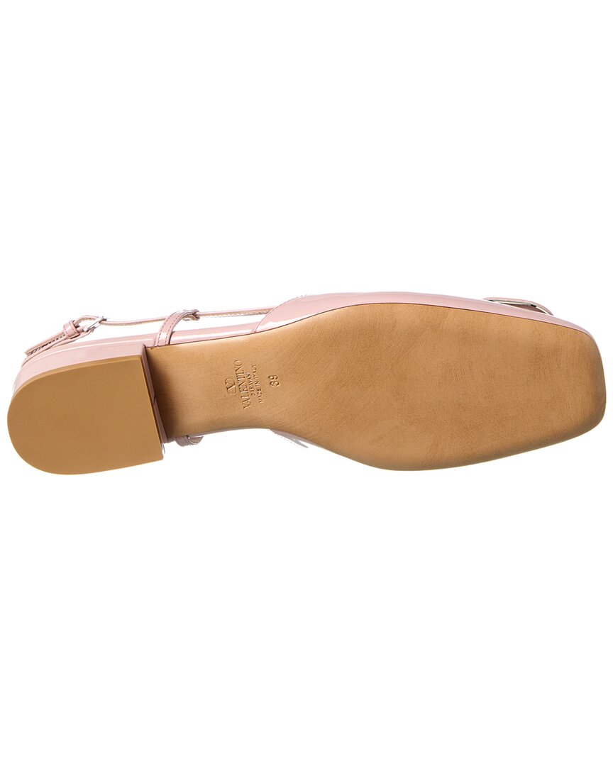 Valentino Vlogo Patent Slingback Flat