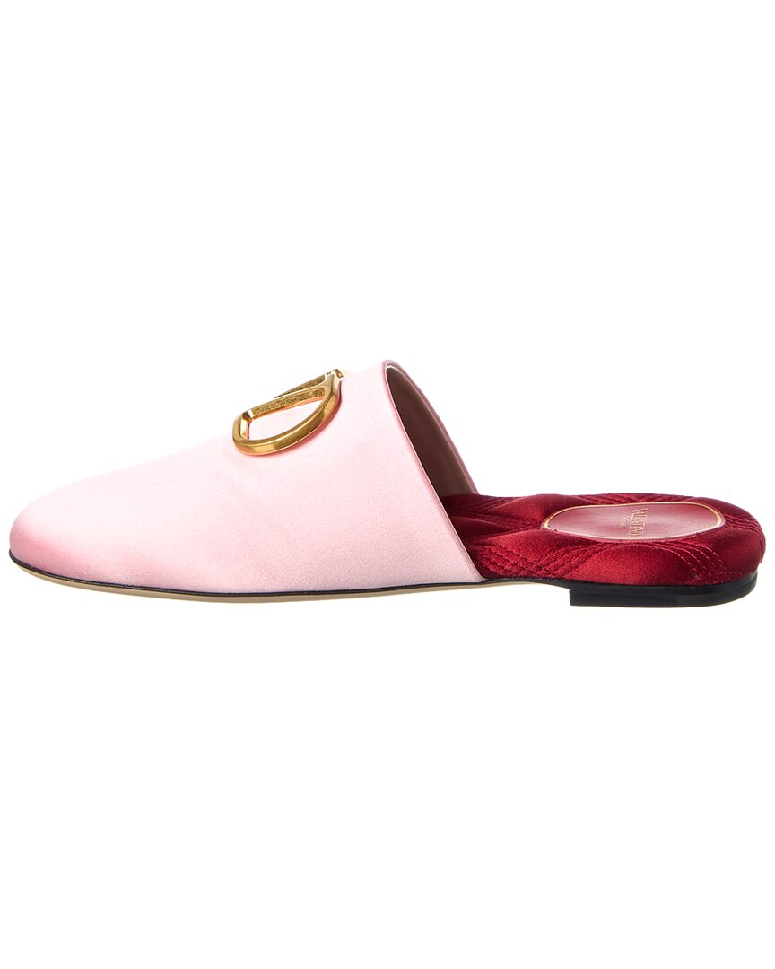 Valentino Vlogo Signature Satin Mule