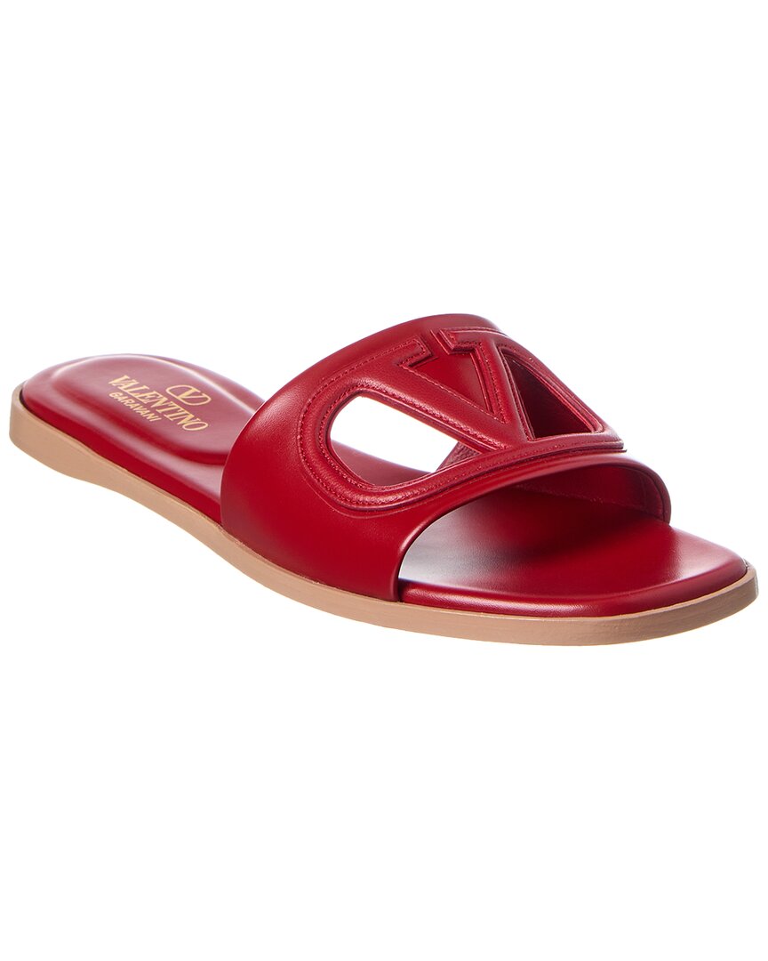 Valentino Vlogo Leather Sandal
