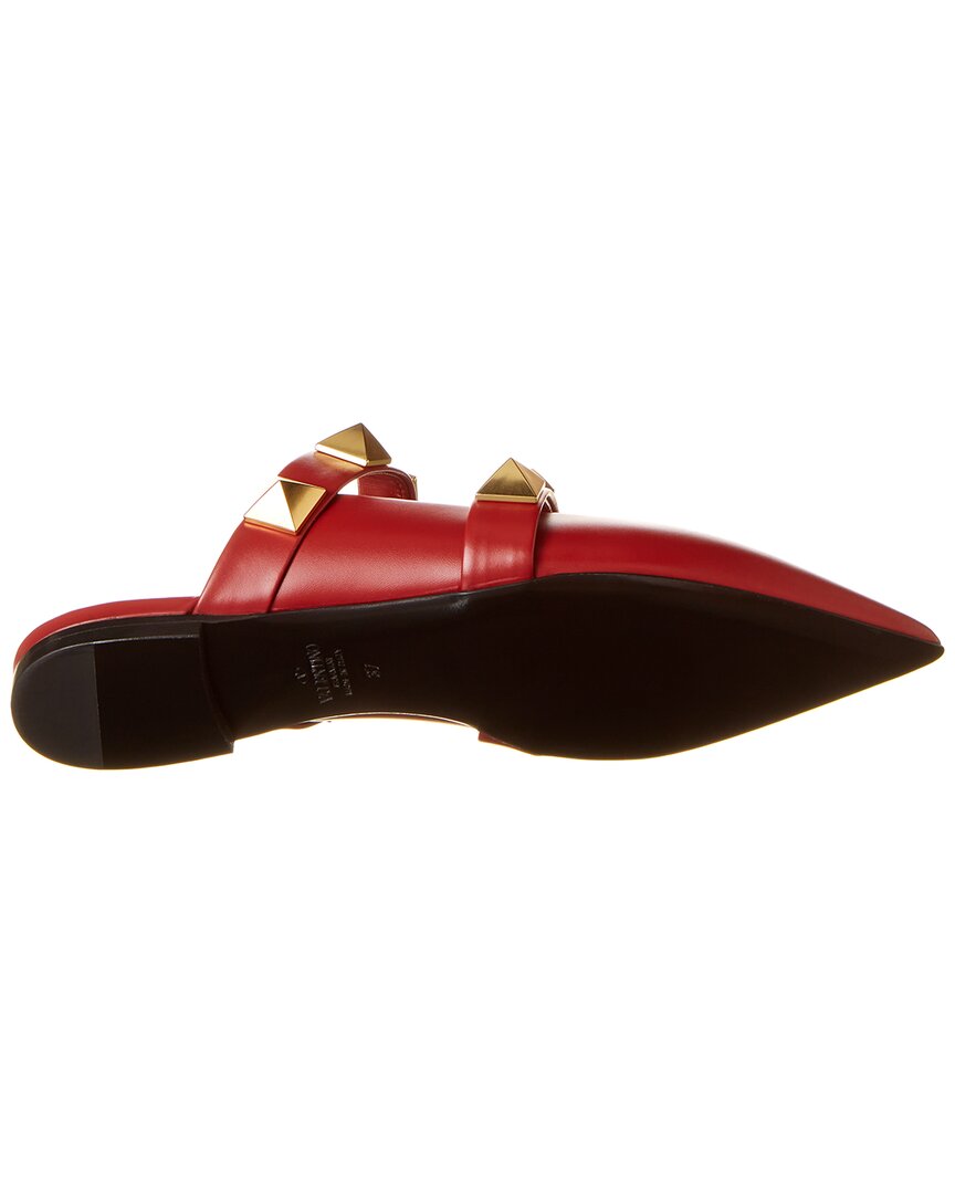 Valentino Roman Stud Leather Flat