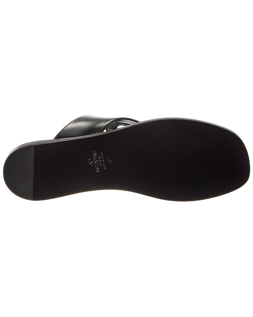 Valentino Vlogo Leather Sandal
