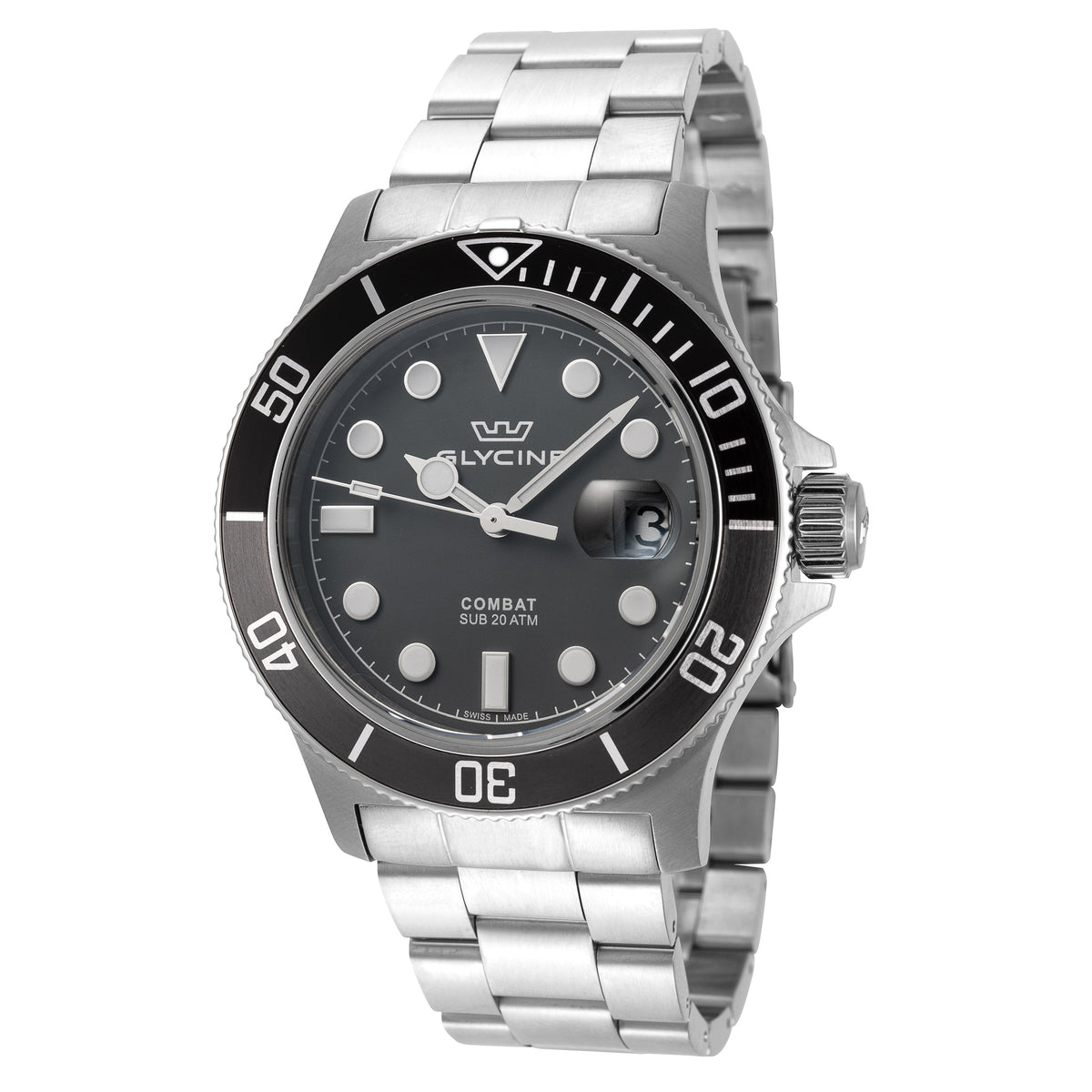 Glycine Men's Combat Sub 42mm Quartz Watch