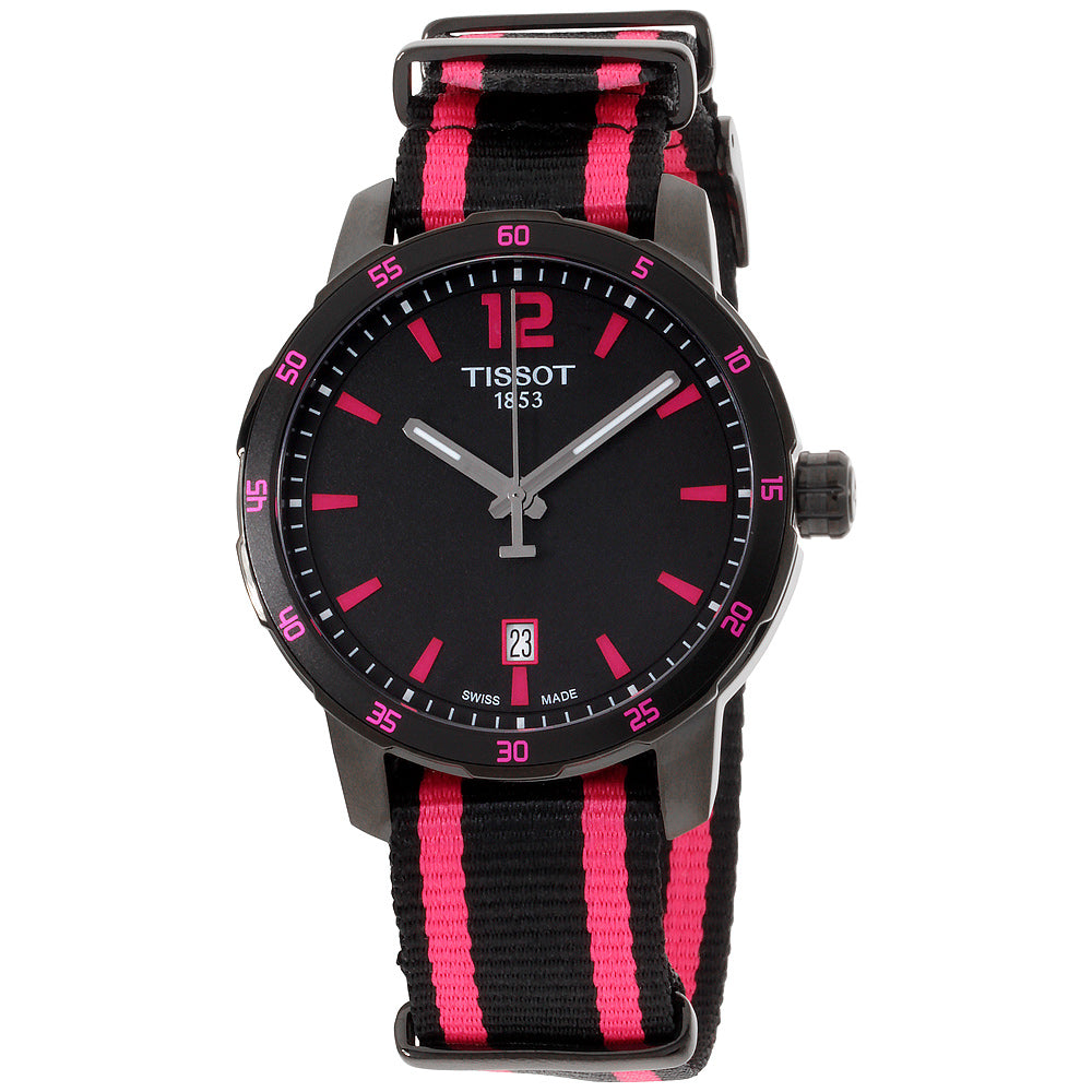 Tissot Unisex T0954103705701 Quickster 40mm Black Dial Nylon Watch