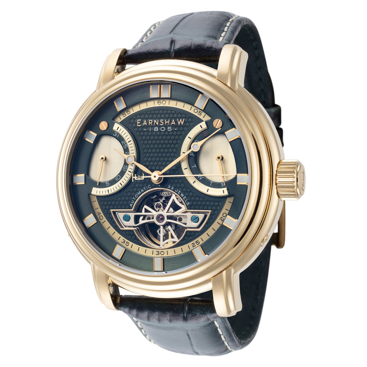 Thomas Earnshaw Men's ES-8184-04 Longcase 48mm Automatic Watch