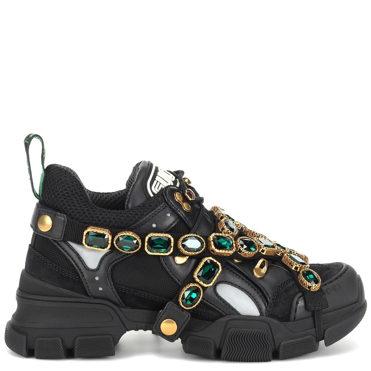 GUCCI FLASHTRACK MEN'S SNEAKERS WITH REMOVABLE CRYSTALS
