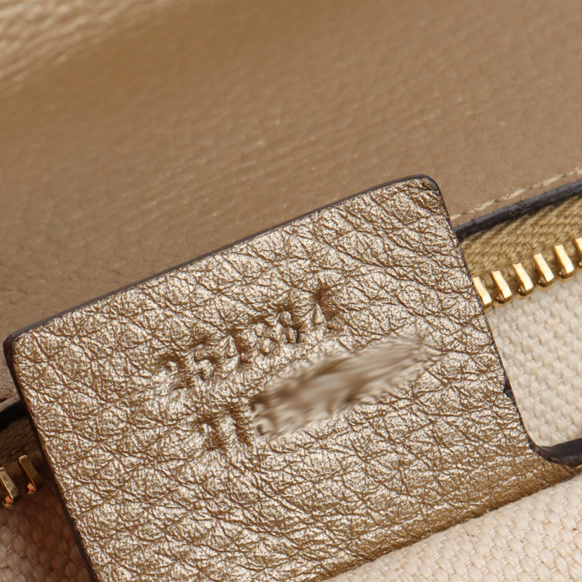 Gucci Gold with Bamboo Handle Small 1947 Bag.