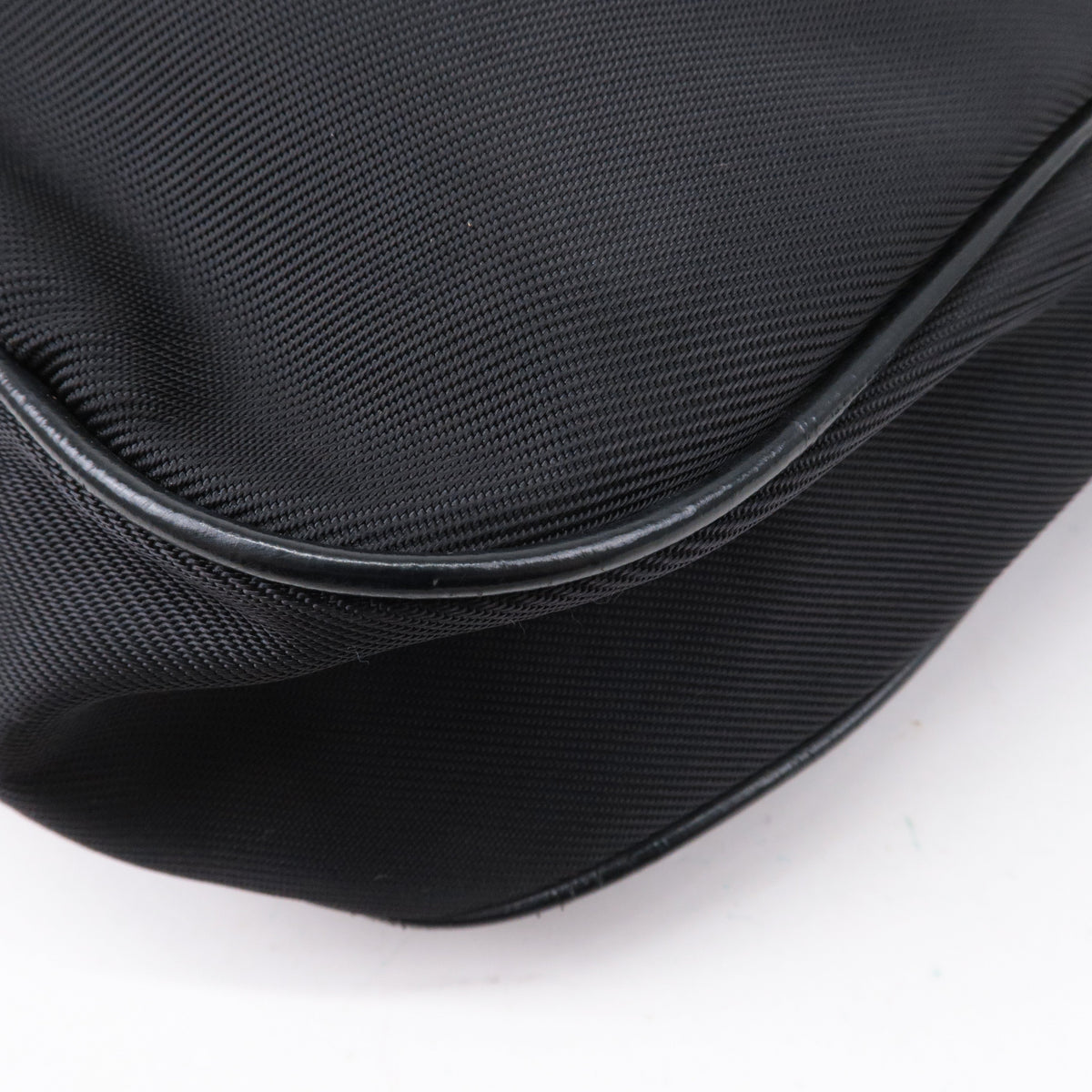 GUCCI Bamboo Nylon Patent Leather 2Way Shoulder Bag Black 001.1998