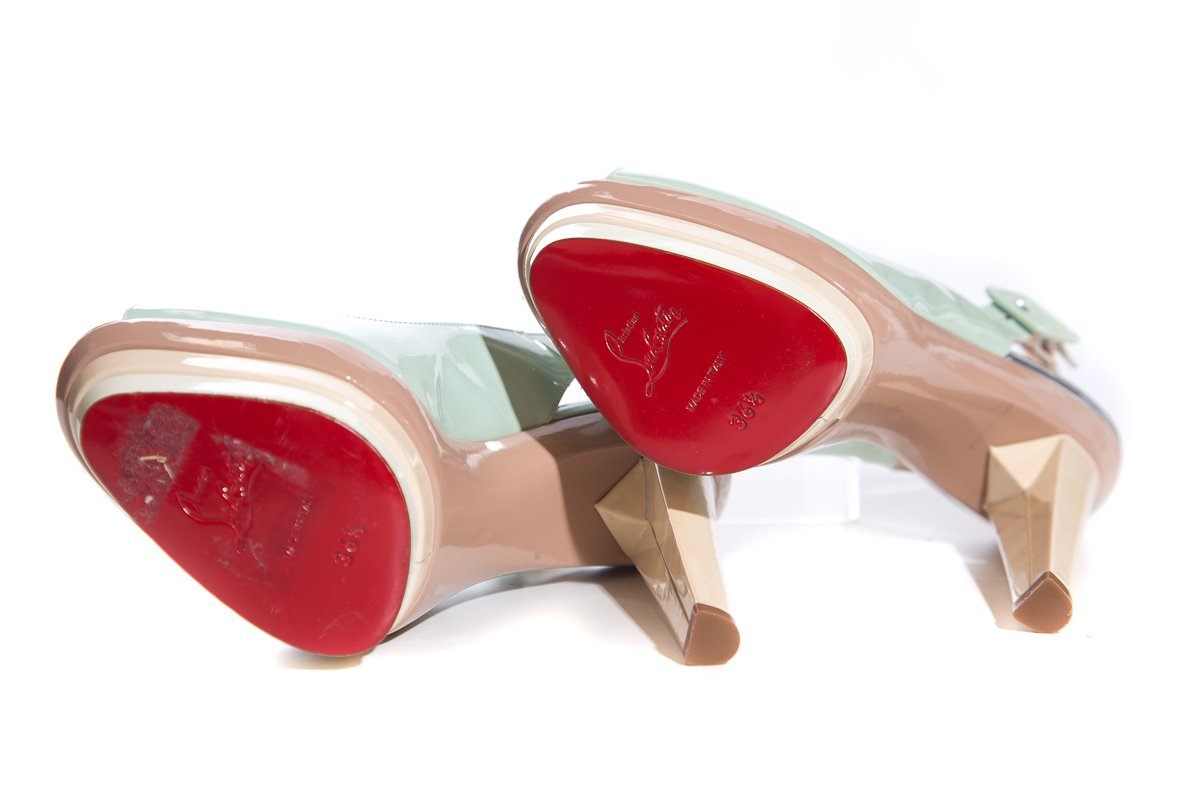 Christian Louboutin Multicolor Slingbacks SZ 36.5