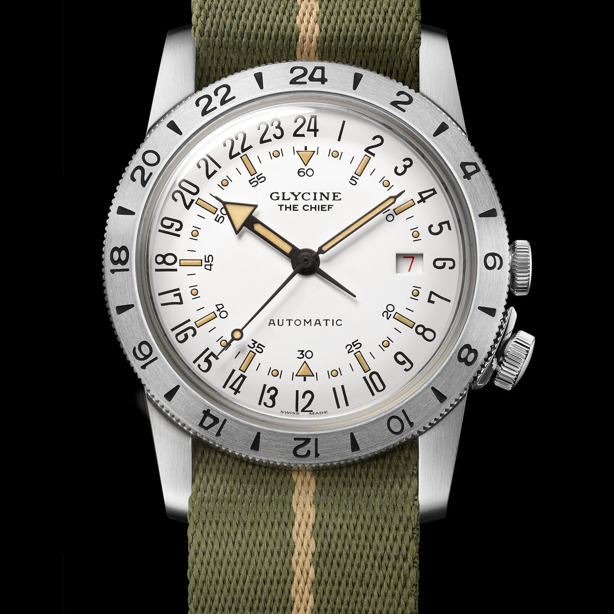 Glycine Men's GL0475 Airman Vintage 40mm Automatic Watch