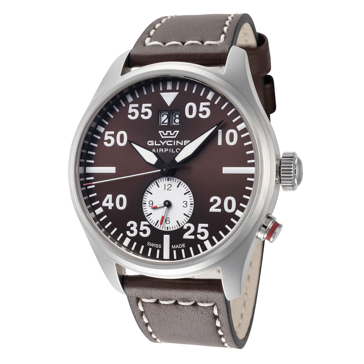 Glycine Men's Airpilot Dual Time 44mm Quartz Watch