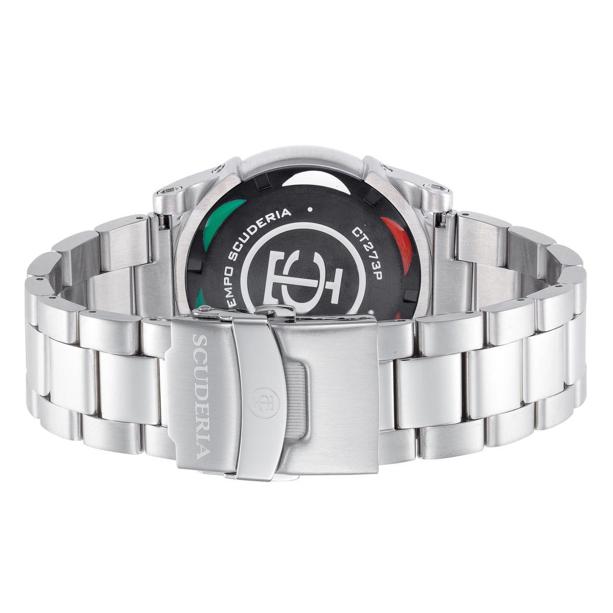 CT Scuderia Men's Due Tempi 44mm Quartz Dual Time Watch