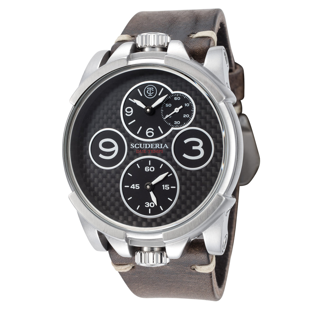 CT Scuderia Men's Due Tempi 44mm Quartz Dual Time Watch