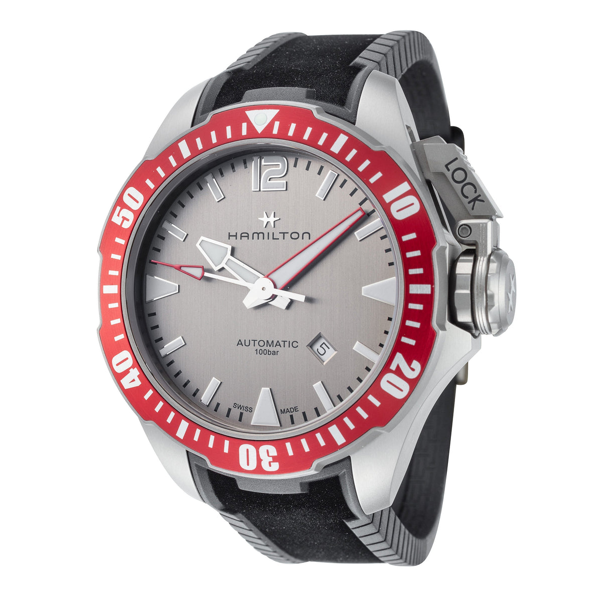 Hamilton Men's Khaki Navy Frogman 46mm Automatic Titanium Watch