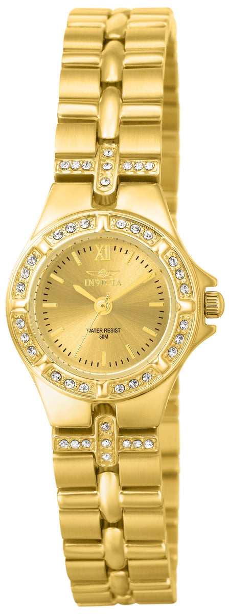 Invicta Women's 21.5mm Gold Dial Quartz Watch