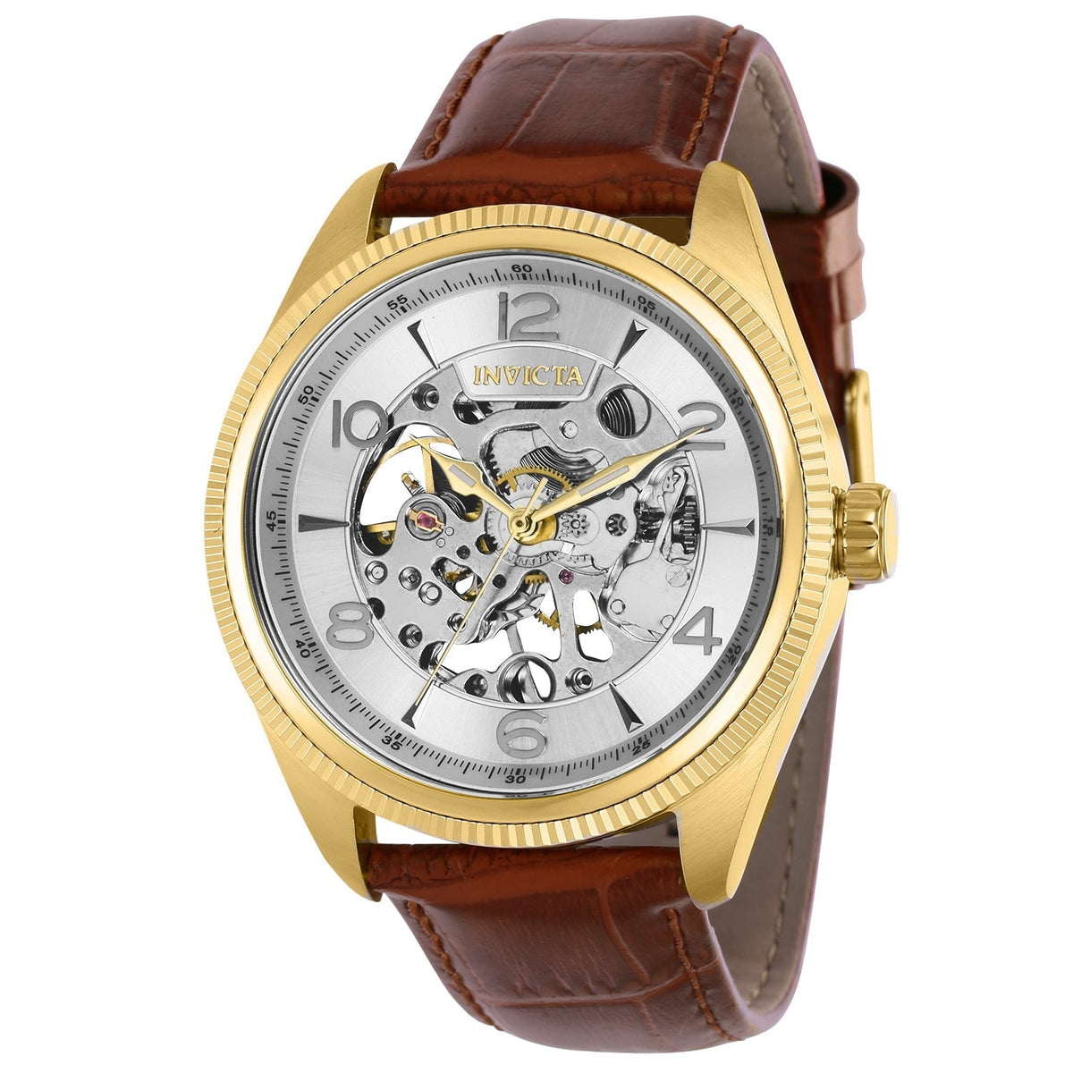 Invicta Men's 43mm Silver Dial Manual-Wind Watch