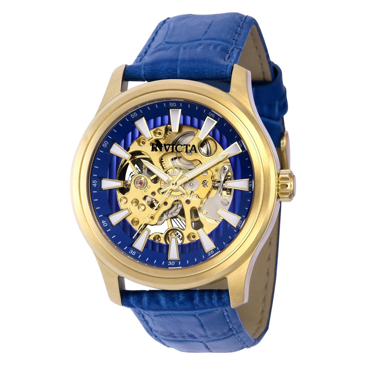 Invicta Men's 42mm Blue Dial Manual-Wind Watch