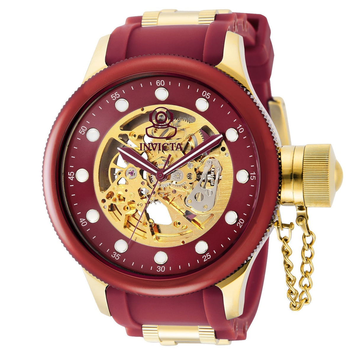 Invicta Men's 51.5mm Red Dial Automatic Watch
