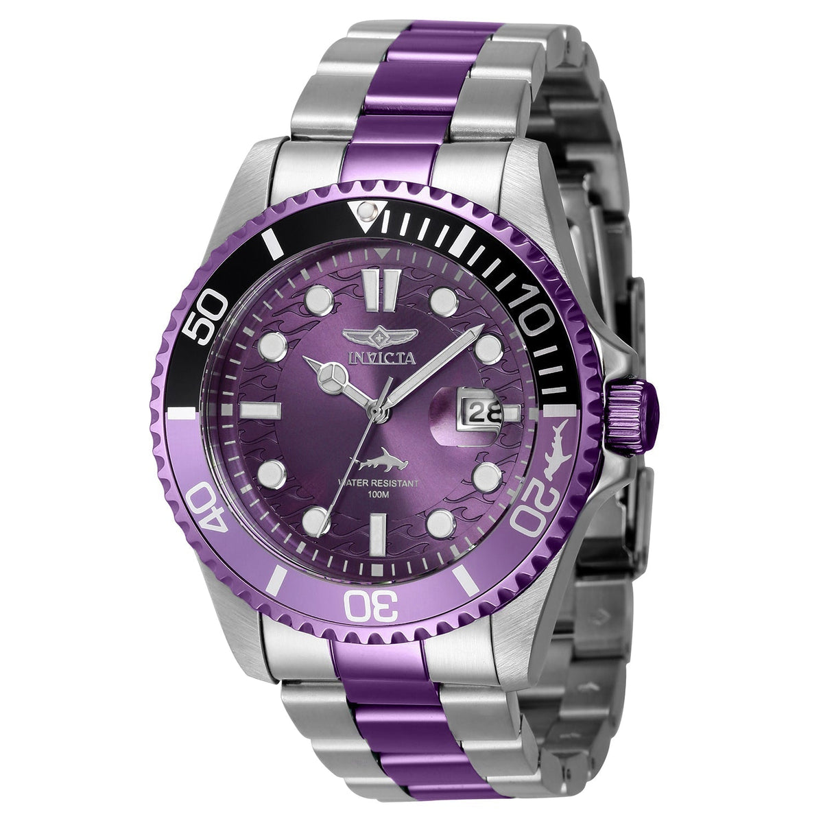Invicta Men's 43mm Purple Dial Quartz Watch