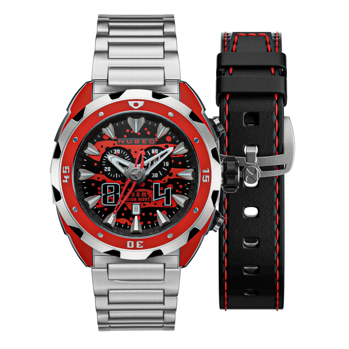 Nubeo Men NB-6057-44 Swell 49mm Quartz Limited Edition Watch