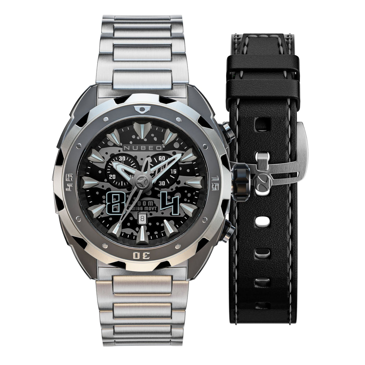 Nubeo Men NB-6057-55 Swell 49mm Quartz Limited Edition Watch