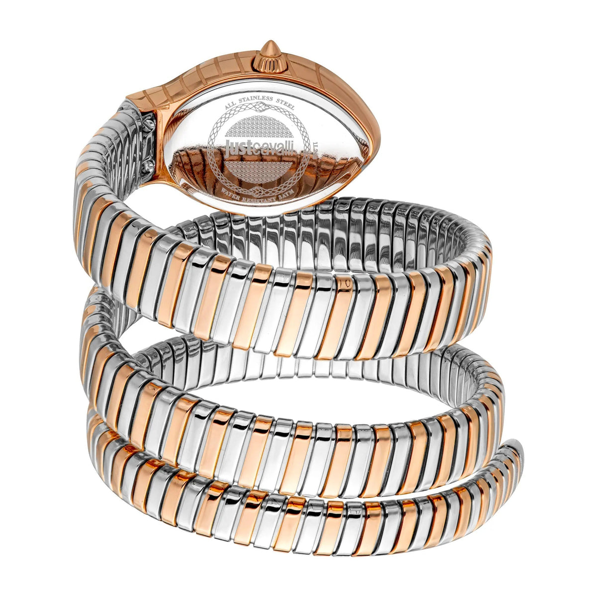 Just Cavalli Women's JC1L248M0075 Signature Snake Classico Lungo 23mm Watch