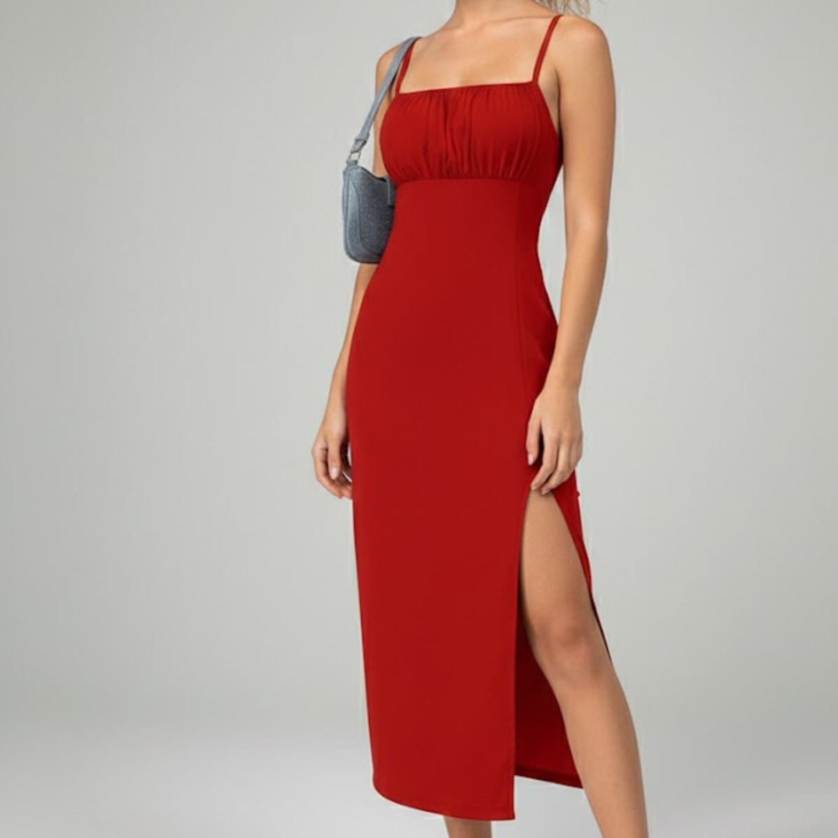Lila | Midi Dress with Side Split