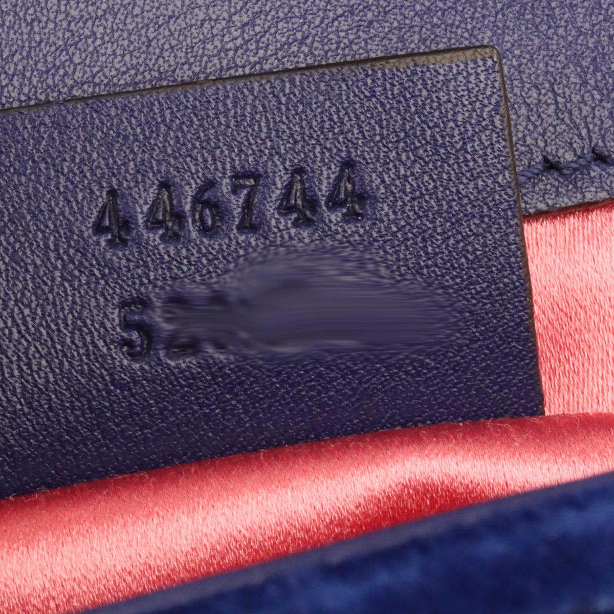 Gucci Blue Velvet Mini Marmont Bag.