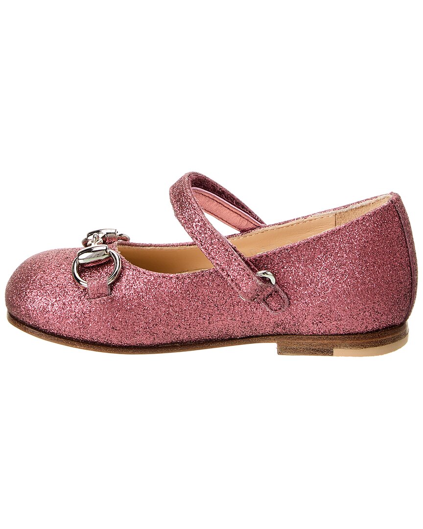 Gucci Horsebit Glitter Ballet Flat