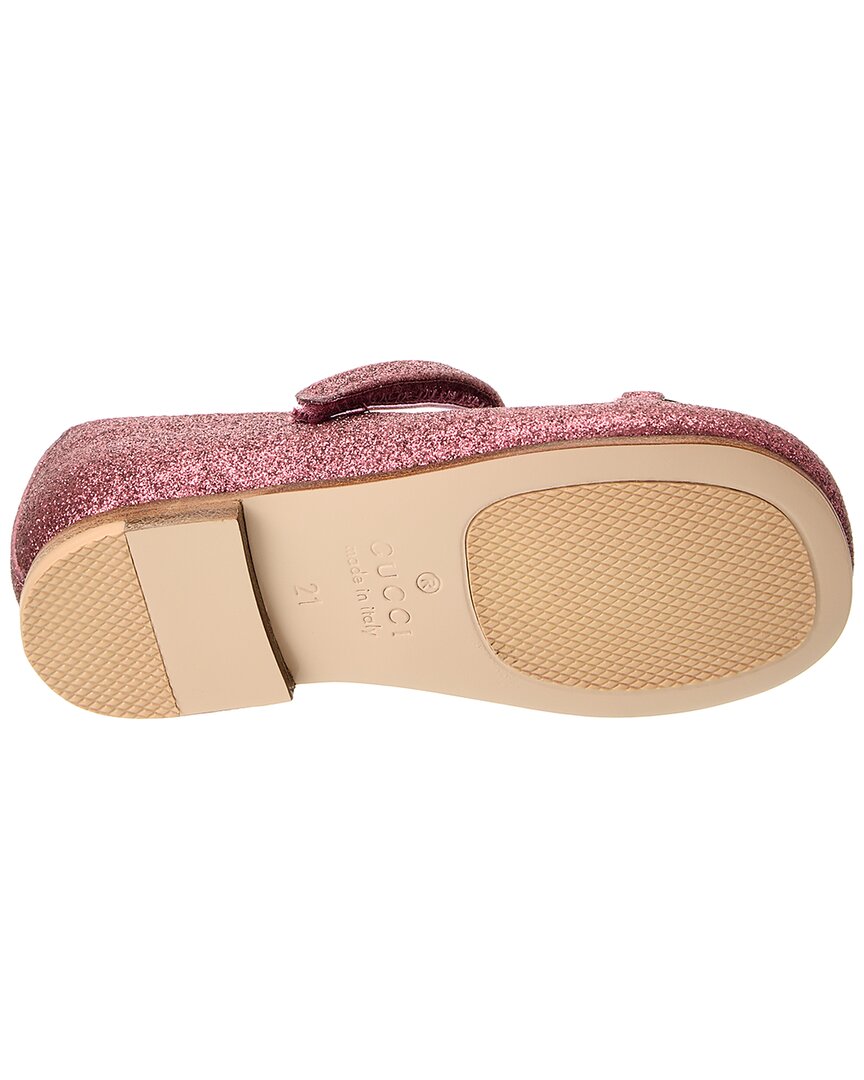 Gucci Horsebit Glitter Ballet Flat