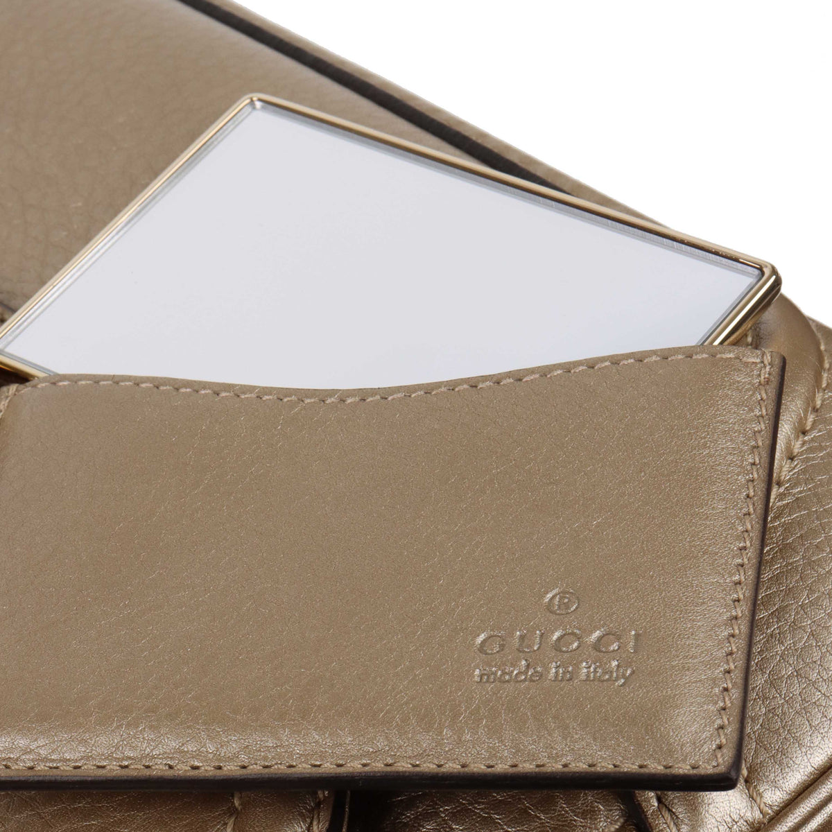 Gucci Gold with Bamboo Handle Small 1947 Bag.