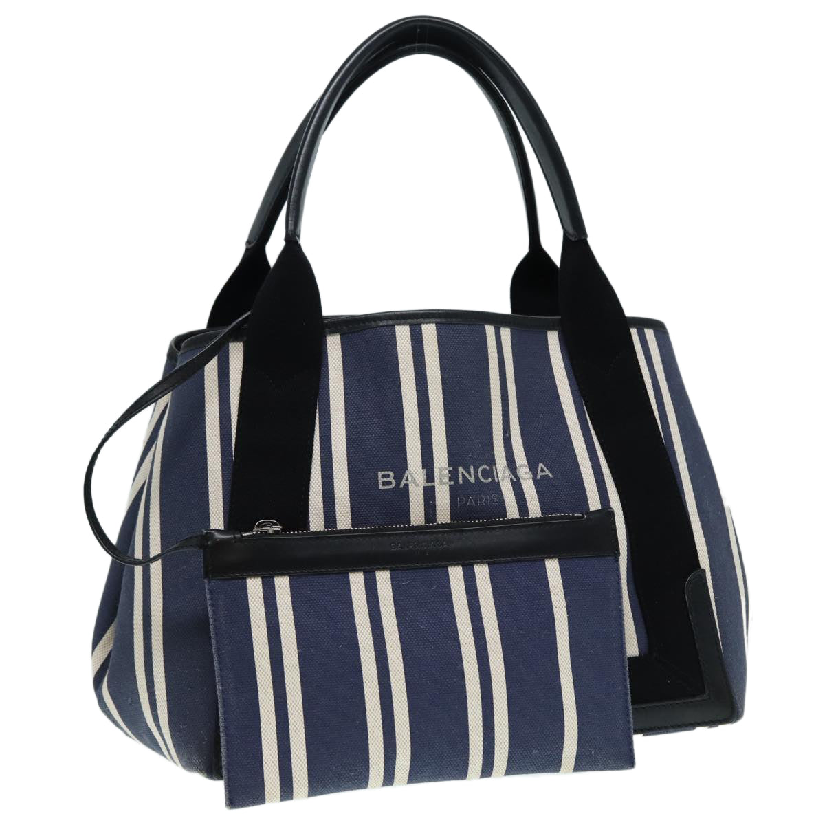 balenciaga Navy Cabas Handbag
