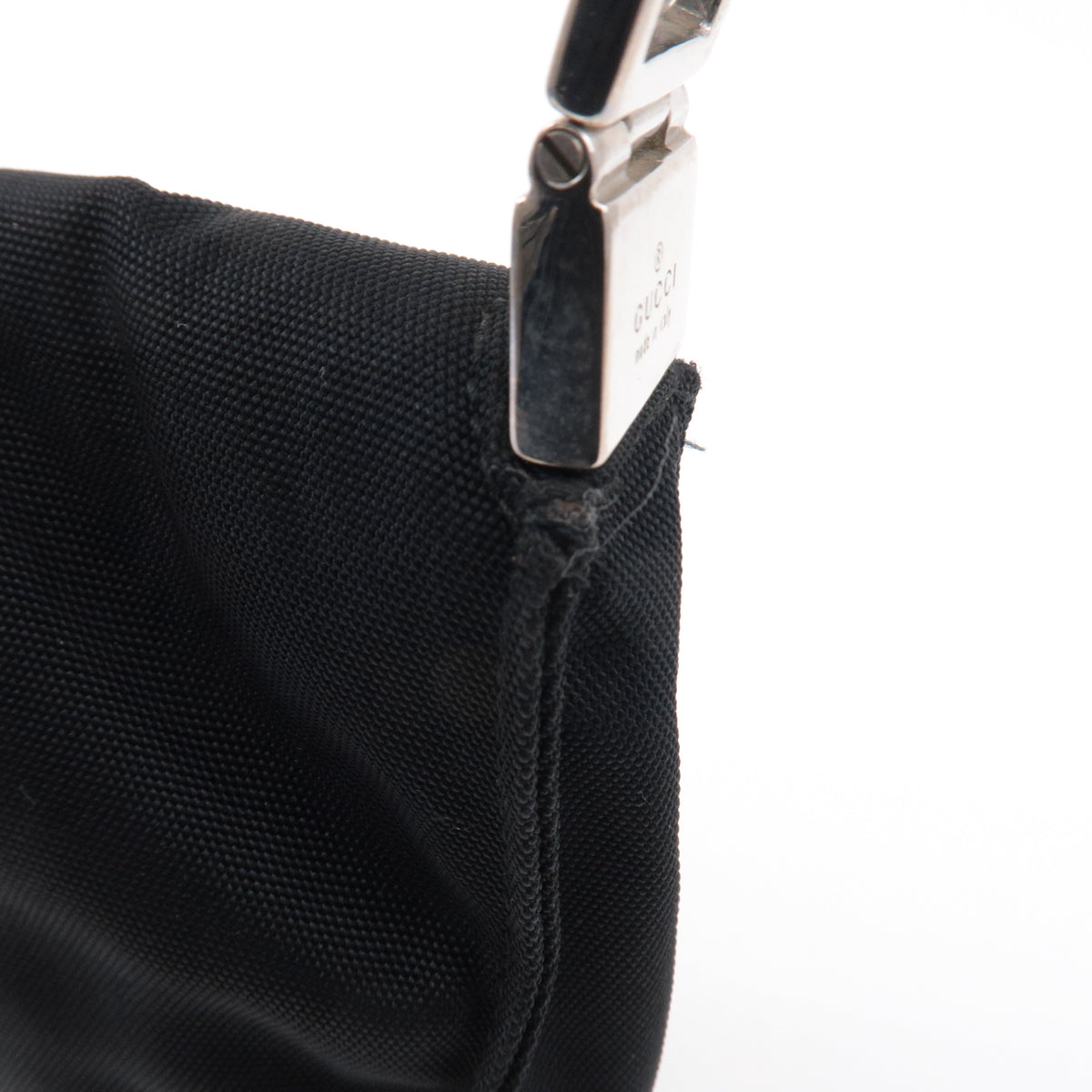 GUCCI Jackie Canvas Leather Shoulder Bag Hand Bag Black 00.3734