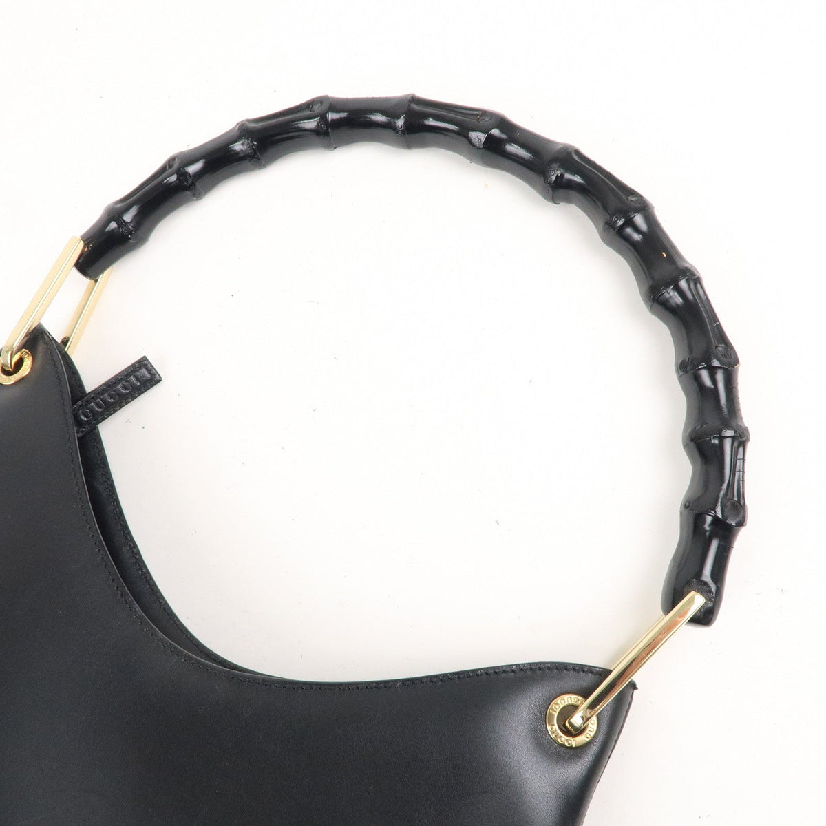 GUCCI Set of 2 Bamboo Leather Shoulder Bag 001.3006/001.1241.3007